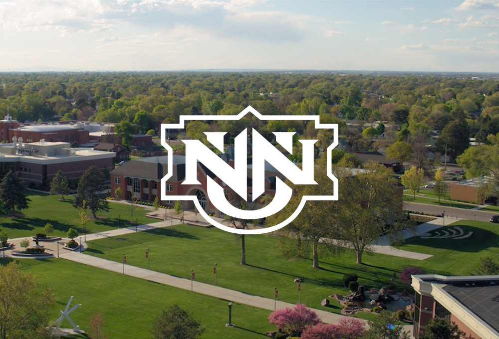 NNU logo over background of NNU campus
