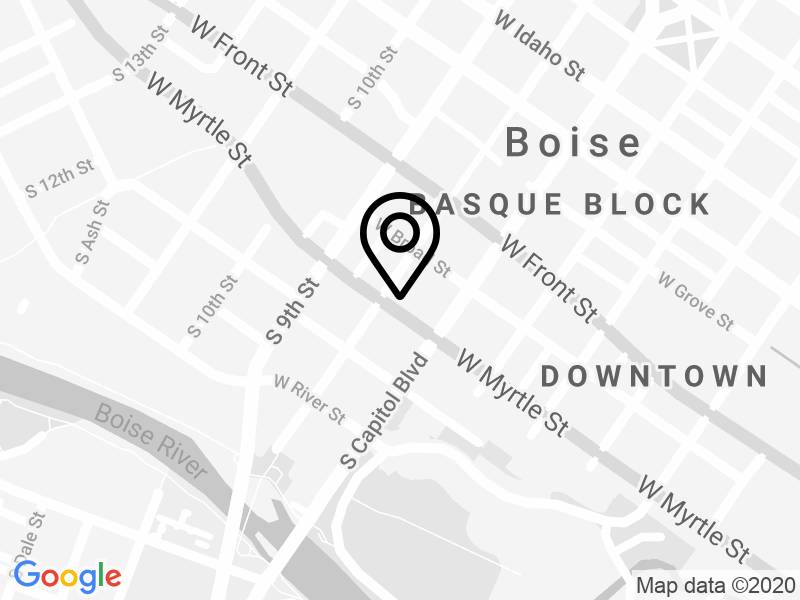 Boise map showing Drake Cooper office location