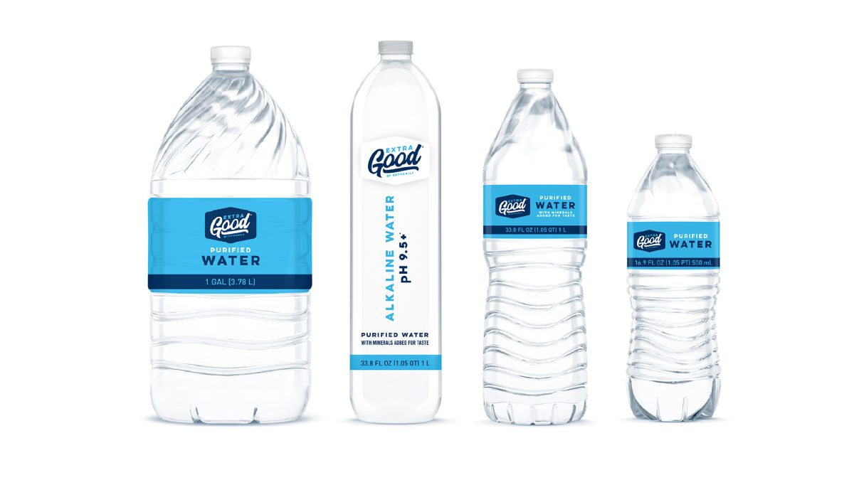Extragood by extramile water packing design