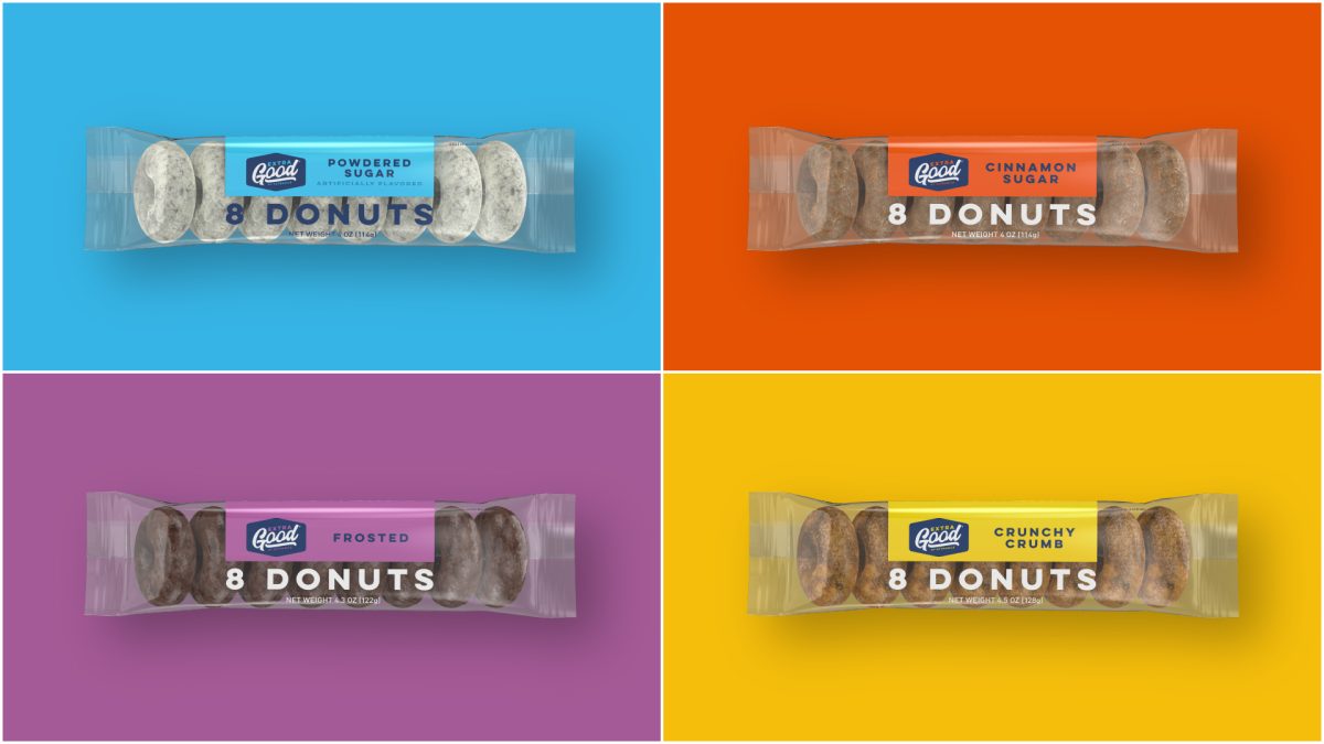 Extragood by extramile mini donuts package design