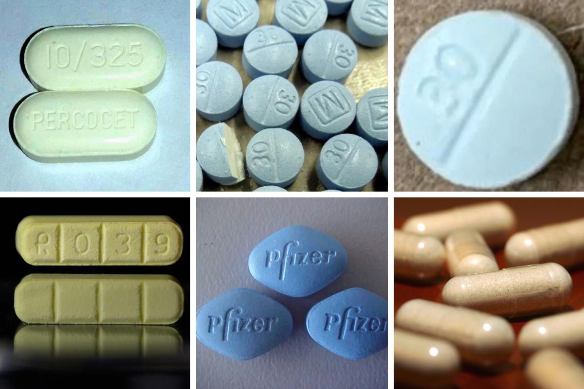 Grid of images of pills